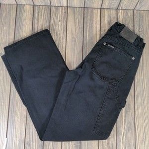 Harley Davidson Denim Carpenter Jeans Pants Motorcycle Relaxed Black Womens 6